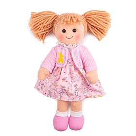 Bigjigs Toys Păpușă din pânză Ella 34 cm