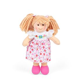 Păpușa din pânză Bigjigs Toys Georgia - mică 25 cm