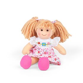 Păpușa din pânză Bigjigs Toys Georgia - mică 25 cm