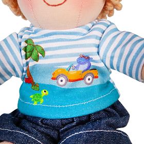 Bigjigs Toys Păpușă din pânză Robin 30 cm
