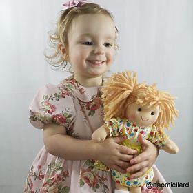 Bigjigs Toys Papusa din stofa Daisy 28 cm