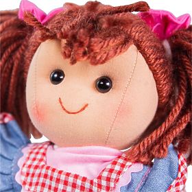 Bigjigs Toys Papusa de stofa Melody 34 cm