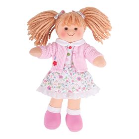 Bigjigs Toys Păpușă textilă Poppy 28 cm, Bigjigs Toys