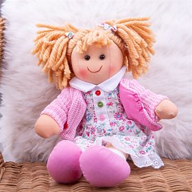 Bigjigs Toys Păpușă textilă Poppy 28 cm