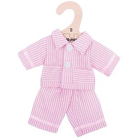 Bigjigs Toys Pijamale roz pentru păpușă 28 cm, Bigjigs Toys