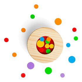 Bigjigs Toys Purici din lemn