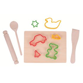 Bigjigs Toys Set de copt cu forme de tăiat, Bigjigs Toys
