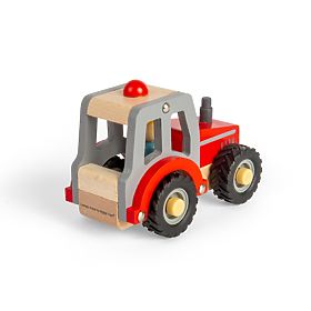 Bigjigs Toys Tractor roșu, Bigjigs Toys