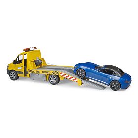 Bruder Camion de remorcare MB Sprinter cu mașină sport