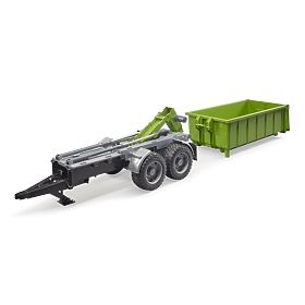 Bruder Camion verde cu container basculant, scară: 1:16