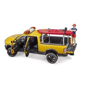 Bruder Dodge RAM al pazei de coastă cu salvator și accesorii
