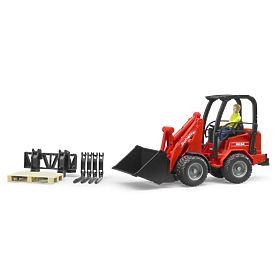 Bruder Încărcător roșu SCHÄFFER 2034 cu figură și accesorii