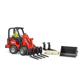 Bruder Încărcător roșu SCHÄFFER 2034 cu figură și accesorii