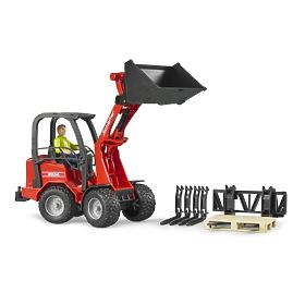Bruder Încărcător roșu SCHÄFFER 2034 cu figură și accesorii