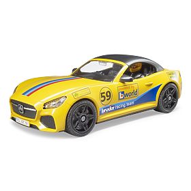Bruder Mașină de teren RAM cu mașină sport și figură, Bruder