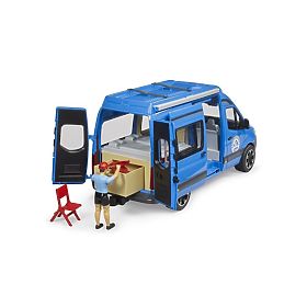 Bruder MB Sprinter Camper cu șofer și accesorii, Bruder