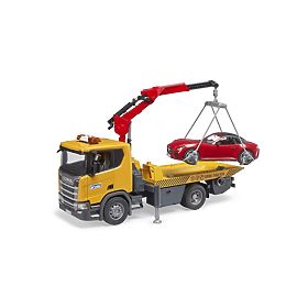 Bruder Scania Super 560R remorcare cu mașină, Bruder