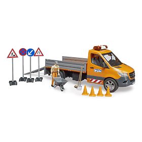 Bruder Vehicul de întreținere drumuri MB Sprinter cu figură și accesorii