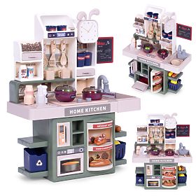 Bucătărie pentru copii sunete LED generator de aburi 35 de accesorii