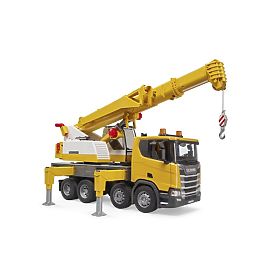 Camion Bruder Scania cu macara Liebherr, Bruder