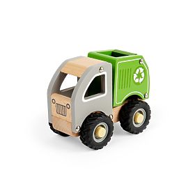 Camion de reciclare din lemn, Bigjigs Toys