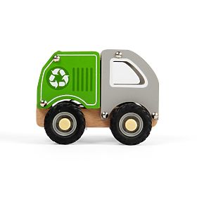 Camion de reciclare din lemn, Bigjigs Toys