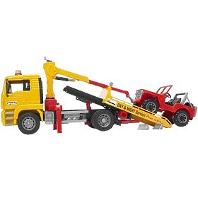 Camion de remorcare Bruder MAN și Jeep, Bruder