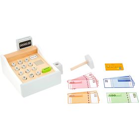 Casă de marcat albă cu accesorii