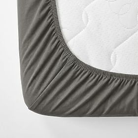 Cearșaf din bumbac 180x80 cm - gri închis