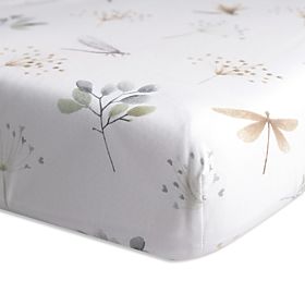 Cearșaf din bumbac cu elastic - Libelule (120x60 cm)