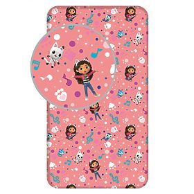 Cearșaf Gabby’s Dollhouse 90x200