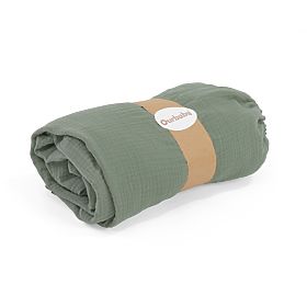 Cearșaf muselină Ourbaby 140x70 cm - verde, Ourbaby®