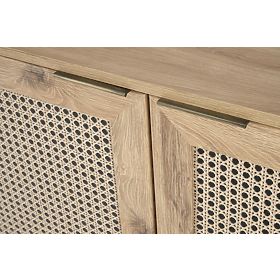 Comodă BORNEO KM-2 stejar artisan/negru