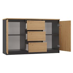 Comodă COSTA 1D3S/2D3S BA ANTRACYT ARTISAN