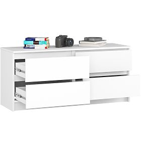 COMODĂ K120 4SZ CLP PK ALBĂ