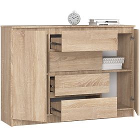 COMODĂ K140 2D 4SZ CLP PK STEJAR SONOMA