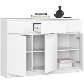 COMODĂ K140 3D 3SZ CLP PK ALBĂ