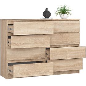 COMODĂ K140 8SZ CLP PK STEJAR SONOMA