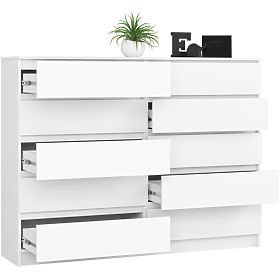 COMODĂ K160 10SZ CLP PK ALBĂ