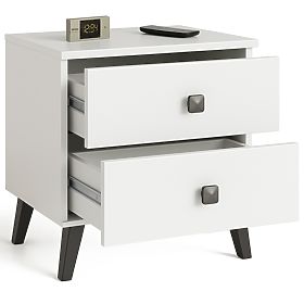 COMODĂ MOBI K-02 ALBĂ NEAGRĂ