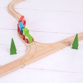 Comutator Bigjigs Rail T 2 buc