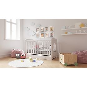 Pătuț pentru copii Zuza 140x70 cm cu latura canapelei