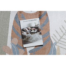 Covor BONO 8426 Jungle, animale sălbatice crem / auriu închis, F.H.Kabis