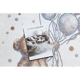 Covor BONO 9614 rotund Ursuleț, baloane crem / gri deschis, F.H.Kabis