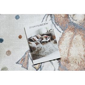 Covor BONO 9614 Urs, baloane crem / gri deschis