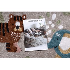 Covor FUN Africa pentru copii, animale, Africa bej