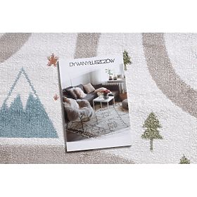 Covor FUN Polar pentru copii, stradă, pădure, crem, F.H.Kabis