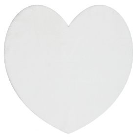 Covor lavabil SHAPE 3105 Inimă Shaggy - fildeș plușat, antiderapant, F.H.Kabis