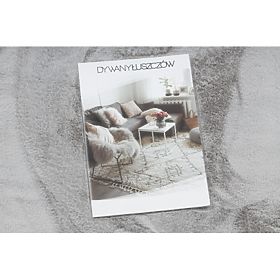 Covor lavabil SHAPE 3146 Ursuleț Shaggy - gri pluşat, antiderapant