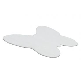 Covor lavabil SHAPE 3150 Fluture Shaggy - fildeș pufos, antiderapant, F.H.Kabis